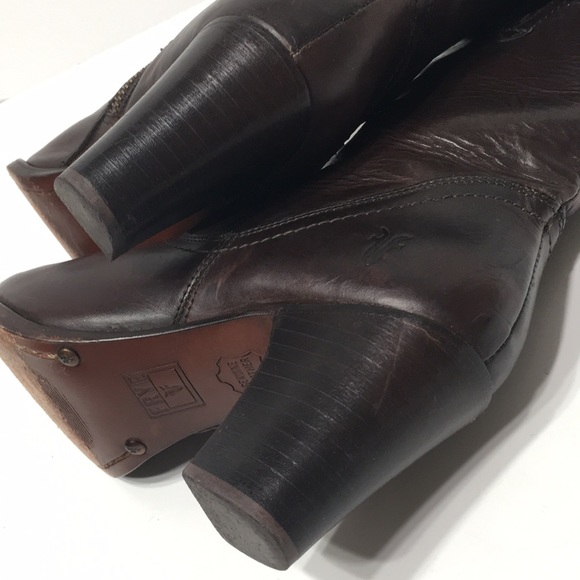 Frye brown boot with buckle - Picture 10 of 12